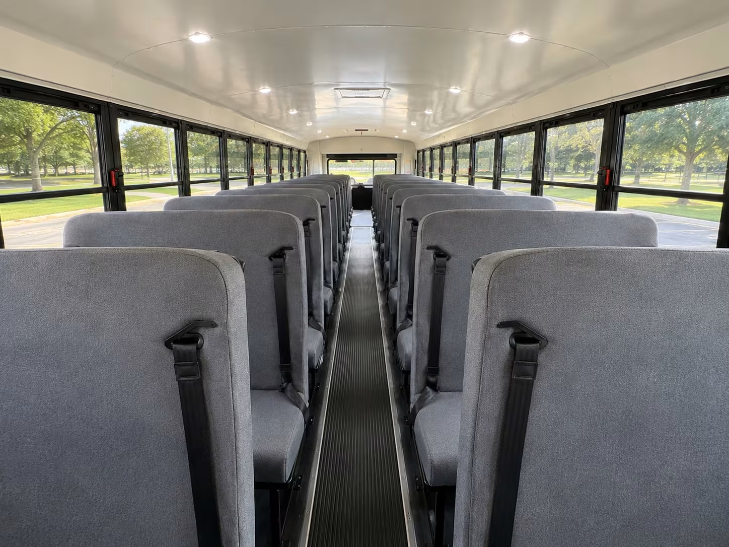 school bus interior
